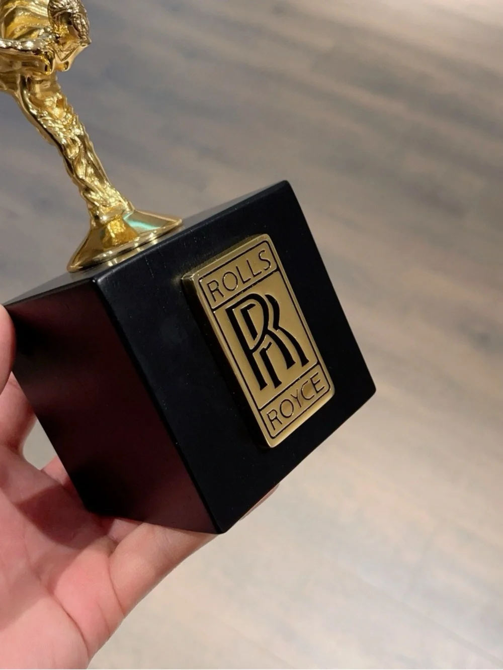 Rolls-Royce  Gold & Black Spirit Sculpture Accent